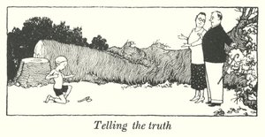 Att berätta sanningen (litho) av William Heath Robinson