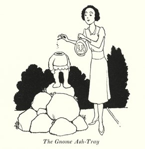 Gnomens askfat (litho) av William Heath Robinson