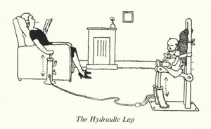 Det hydrauliska varvet (litho) av William Heath Robinson