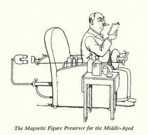 Den magnetiska figurbevararen för medelålders (litho) av William Heath Robinson