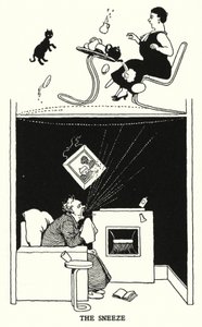 Nysningen (litho) av William Heath Robinson