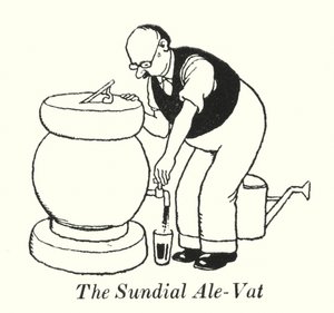 Soluret Ale-Vat (litho) av William Heath Robinson