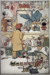 The Toyshop, 1900 (tryck) av William Heath Robinson