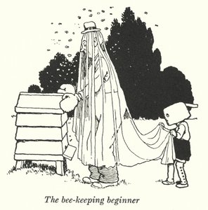 Biodlingsnybörjaren (litho) av William Heath Robinson