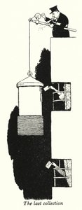 Den sista samlingen (litho) av William Heath Robinson