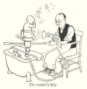 Moderns hjälp (litho) av William Heath Robinson
