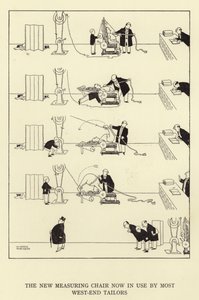 Den nya mätstolen används nu av de flesta skräddare i väster av William Heath Robinson