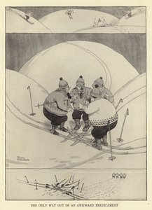 Den enda vägen ut ur en besvärlig situation av William Heath Robinson