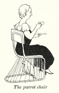 Papegojstolen (litho) av William Heath Robinson