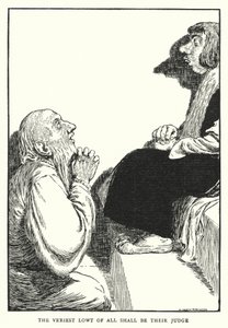 Den lägsta av alla ska vara deras domare (litho) av William Heath Robinson