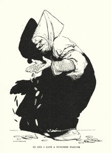 Till en gav jag hundra floriner (litho) av William Heath Robinson