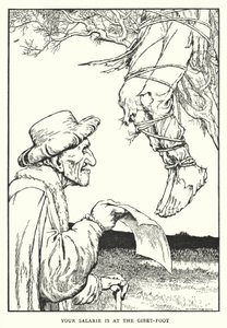 Din lön är på gibet-foten (litho) av William Heath Robinson