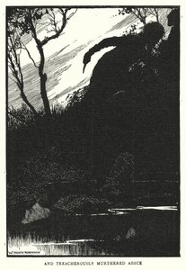 och förrädiskt mördade Abece (litho) av William Heath Robinson