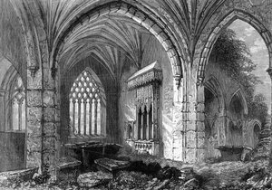 Abbey of Holy Cross, ca 1841