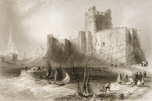 Carrickfergus Castle, County Antrim, Nordirland, fra 