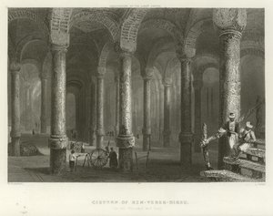 Cistern av Philoxenos, Konstantinopel av William Henry Bartlett