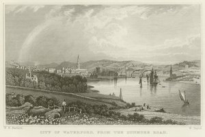 Staden Waterford av William Henry Bartlett