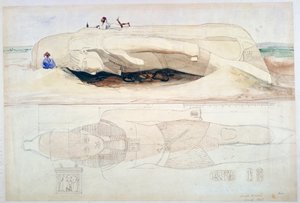 Kolossen av Ramses II, Memphis, 1845