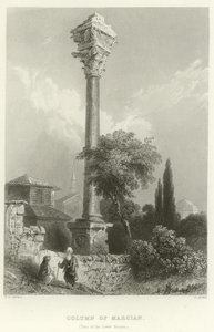 Kolumn av Marcian, Konstantinopel av William Henry Bartlett