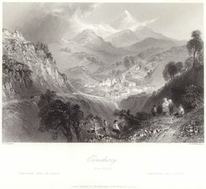 Enniskerry i grevskapet Wicklow av William Henry Bartlett