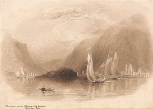 ハドソン ハイランドへの入り口 av William Henry Bartlett