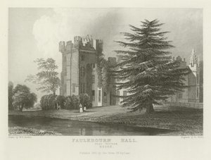Faulkbourne Hall, nära Witham, Essex av William Henry Bartlett