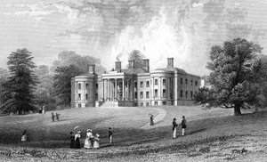 Felix Hall, Essex, graverad av Henry Adlard, 1833 av William Henry Bartlett
