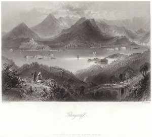 Glengariff i County Cork av William Henry Bartlett
