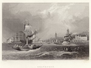 Gravesend av William Henry Bartlett