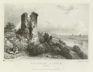 Hadleigh Castle, Essex av William Henry Bartlett