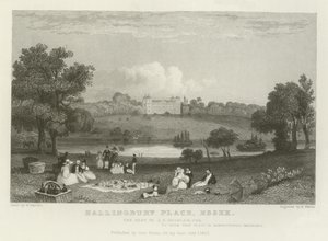 Hallingbury Place, Essex, säte för J A Houblen, Esquire av William Henry Bartlett