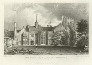 Horeham Hall, nära Thaxted, Essex av William Henry Bartlett