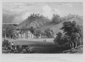 Kenwith Lodge, North Devon (gravyr) av William Henry Bartlett
