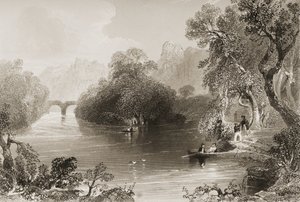 Killarney, Old Weir Bridge, County Killarney, Irland, från 