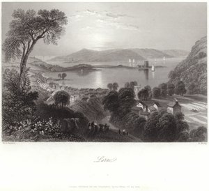 Larne i länet Antrim av William Henry Bartlett