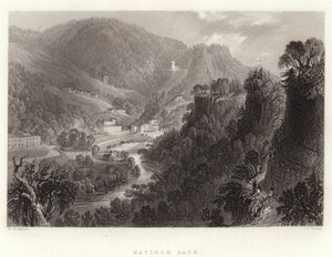 Matlock Bath av William Henry Bartlett