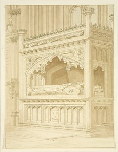 Monument till William Canynges i St Mary Redcliffe av William Henry Bartlett