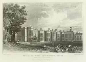 New Hall, nära Chelmsford, Essex, nu ockuperat som ett nunnekloster av William Henry Bartlett