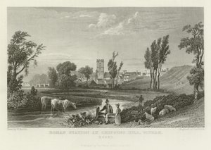 Roman Station vid Chipping Hill, Witham, Essex av William Henry Bartlett