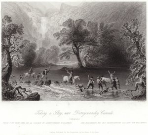 Tar en hjort nära Derrycunnihy av William Henry Bartlett