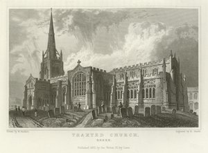 Thaxted kyrka, Essex av William Henry Bartlett
