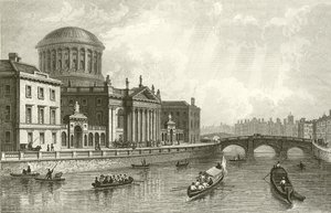 De fyra domstolarna, Dublin av William Henry Bartlett