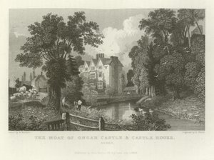 The Moat of Ongar Castle and Castle House, Essex av William Henry Bartlett