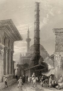 The Tchernberle Tash, Konstantinopel, Istanbul, Tyrkiet, indgraveret af J. Carter swed av William Henry Bartlett