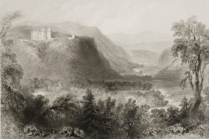 Vale of Avoca, County Wicklow, Irland, från "Scenery and Antiquities of Ireland" av George Virtue, 1860-talet av William Henry Bartlett