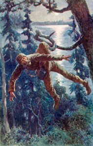 En hake fångade kjolen på hans skjorta och han hängde upphängd i luften av William Henry Charles Groome