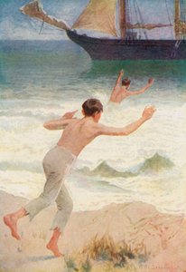 Jag hoppade överbord i samma ögonblick som Jack hoppade i havet.