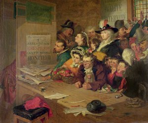 I väntan på nyheten om arresteringen av Robespierre (1758-94) 1794, 1866