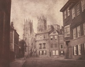 A Scene in York: York Minster från Lop Lane av William Henry Fox Talbot