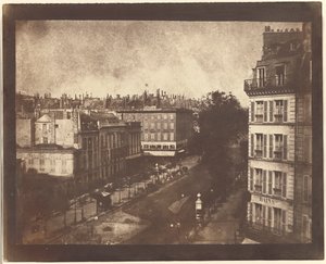 Flygfoto över Paris av William Henry Fox Talbot